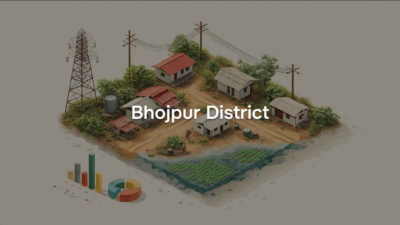 Village Amenities for Bhojpur District of Bihar, 2011